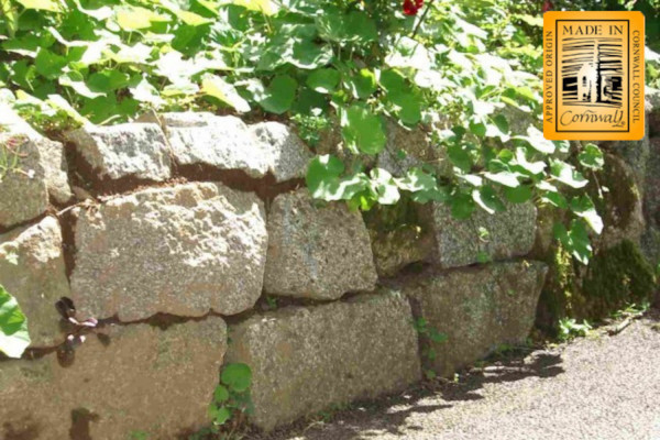 Cropped granite walling used on a drystone wall 