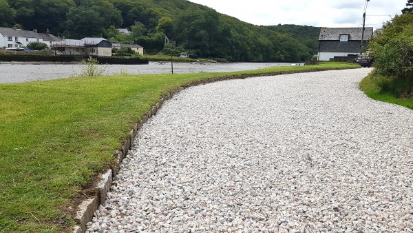 Granite chippings used on a driveway