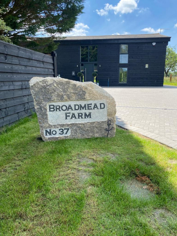 Bespoke Cornish granite boulder