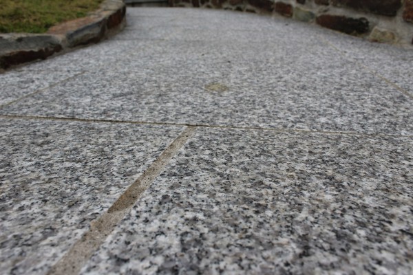 granite patio paving packs used to create a path