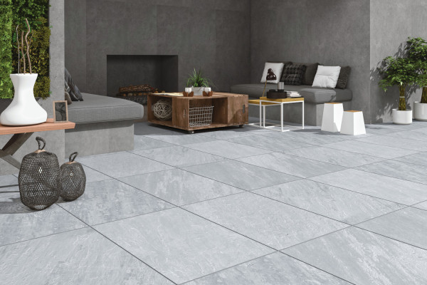 Grey porcelain paving slabs 600X900