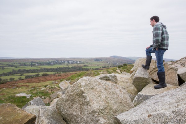 Granite boulders from Caradon quarry