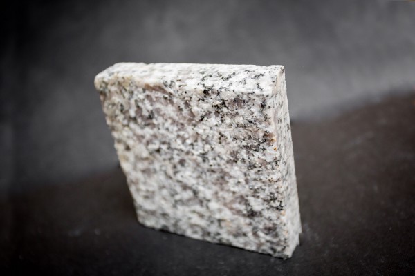 Silver grey granite sample