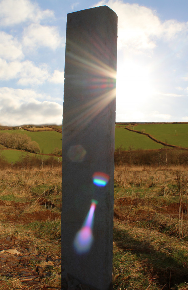 Chinese granite monolith in the sun