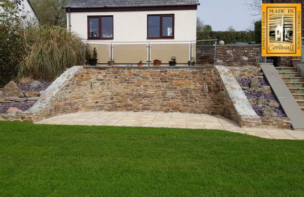 Small walling stone used in a garden wall