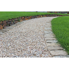Brown granite setts used as a boarder