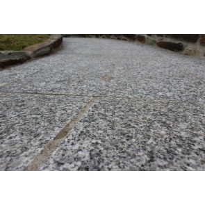 granite patio paving packs used to create a path