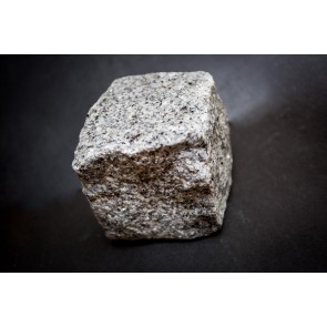 Silver grey granite sett sample 