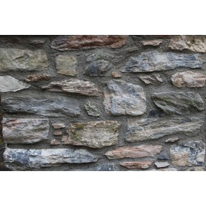Limestone walling used on a sample panel