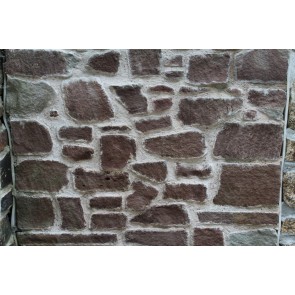 Red sandstone walling