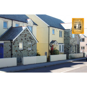 Houses in Newquay using facing stone