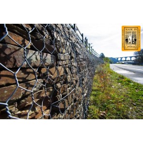 Small walling stone used to face a gabion basket 