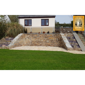 Small walling stone used in a garden wall