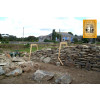 Large slate hedging stone