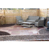 Red sandstone paving - mixed sizes