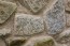 Brown selected granite walling stone 
