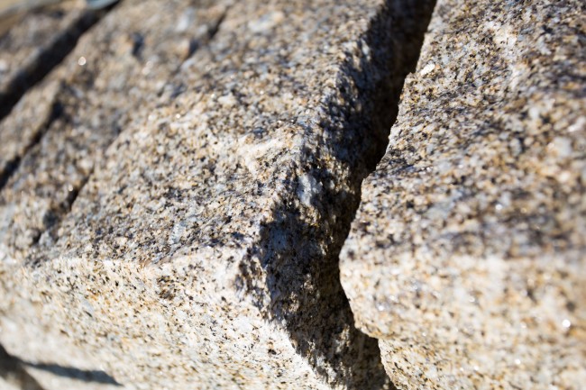 Brown granite walling stone